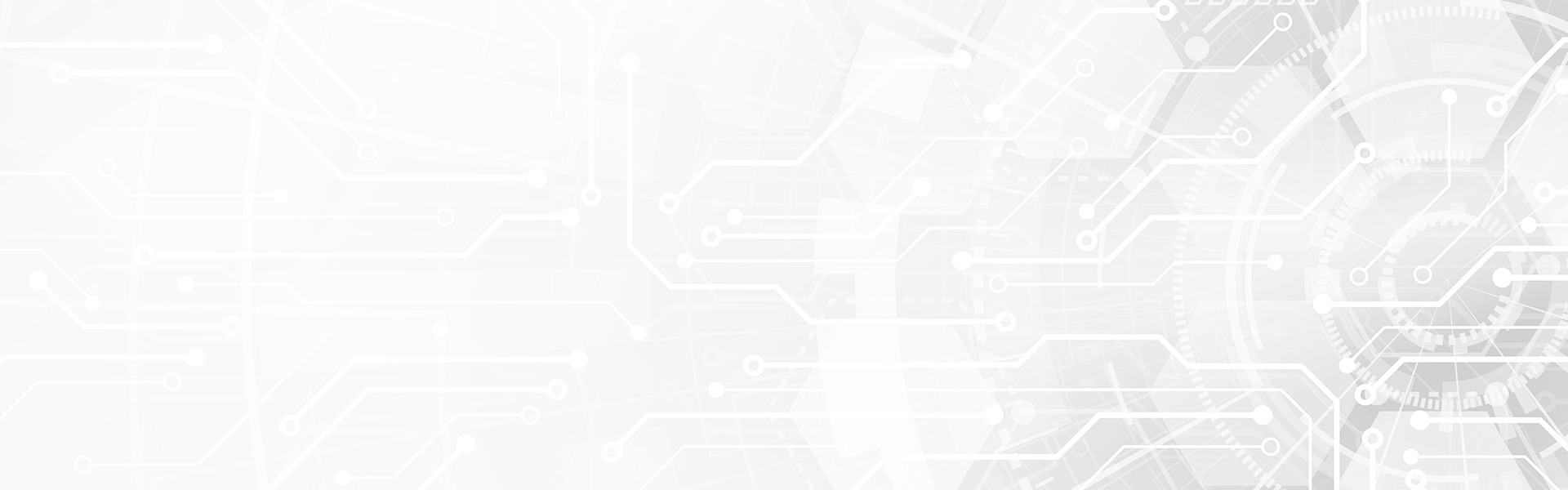 Fondo tecnológico con diseño de circuito impreso, en tonos grises y blancos.