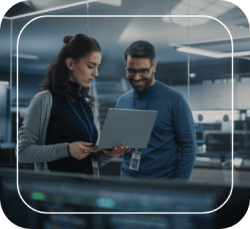 Programación y desarrollo de soluciones digitales con tecnología de vanguardia.